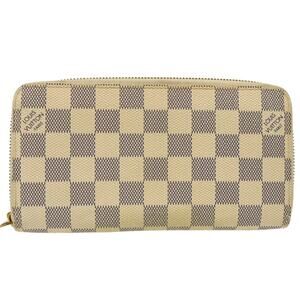 AUTHENTIC LOUIS VUITTON DAMIER AZUR ZIPPY WALLET CA2142